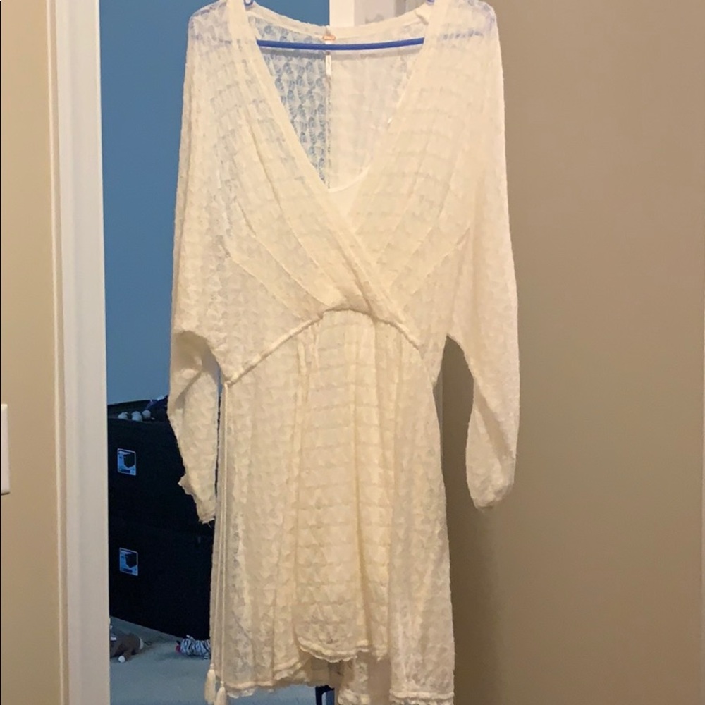 Free People Cream Knit Dress, BEAUTIFUL! Small
